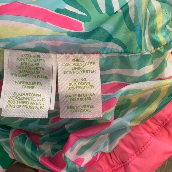 Lilly Pulitzer Pink Puffer Vest - Picture 5 of 8
